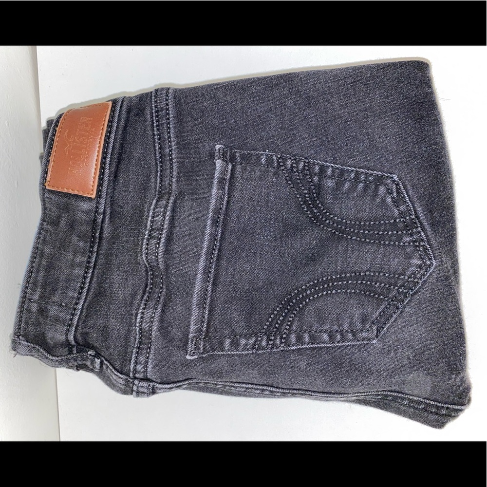 Black denim jeggings